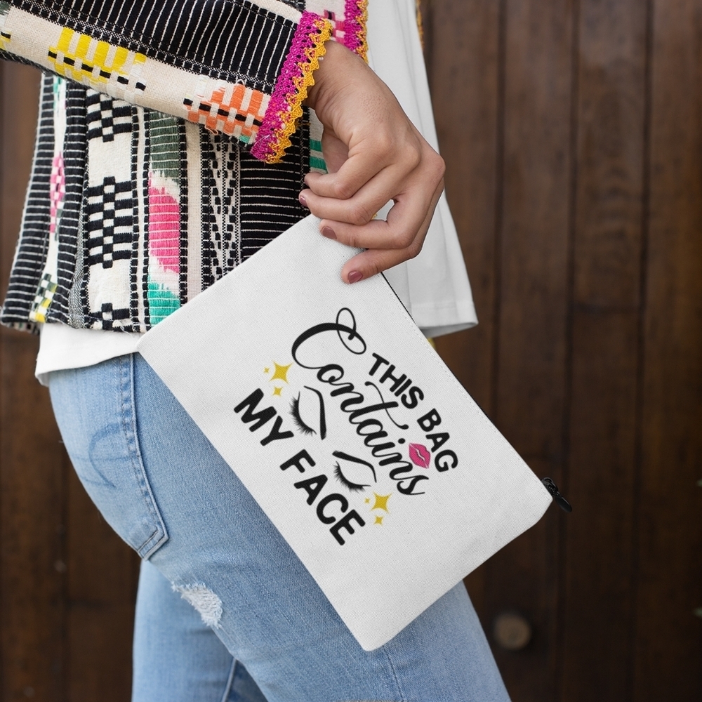 16. Zipper pouch for makeup cute and stylish